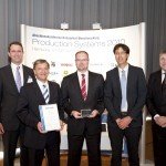 Prof. Dr. Günther Schuh (WZL), Peter Wiedemann, Axel Roddewig, Franz Ehelechner (alle RATIONAL), Günter Butschek (Airbus Produktionsvorstand)