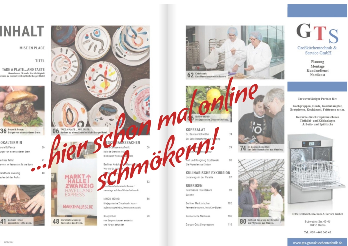 GARCON Genuss Magazin Nr. 59