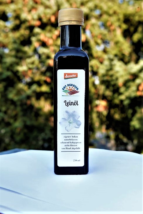 Bio-Leinöl von Gut Ogrosen