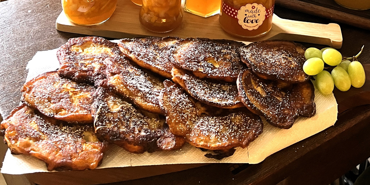 Apfelplinsen aus der Pfanne