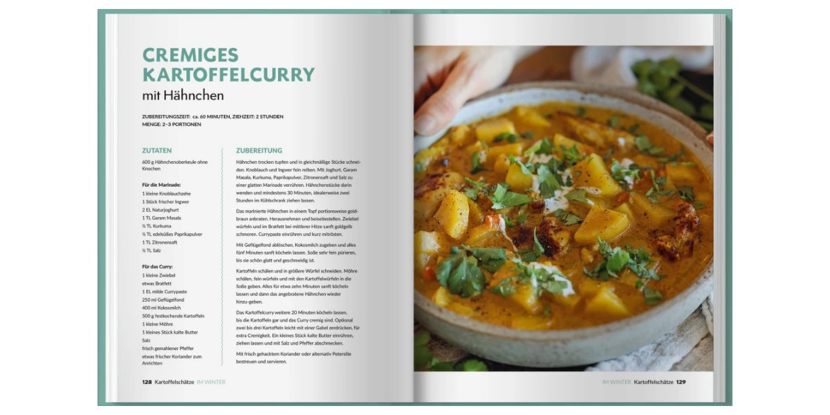 Kartoffel Schätze Kartoffel-Curry Rezept